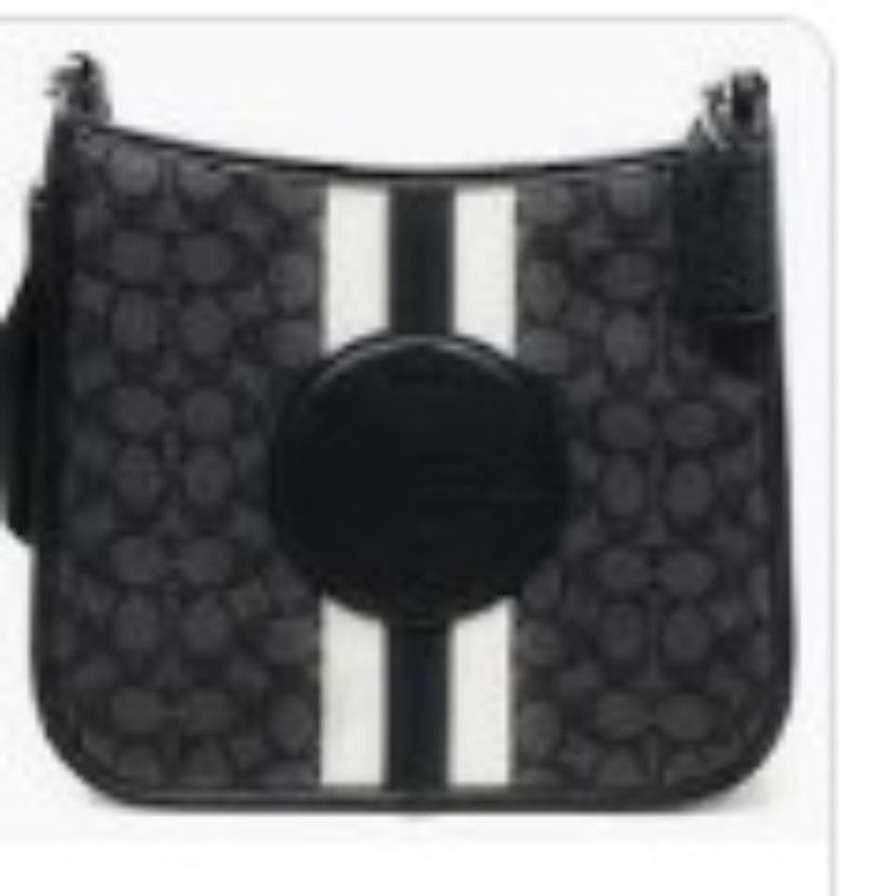 COACH Dempsey File Bag in Signature  Jacquard with stripe and Coach Patch